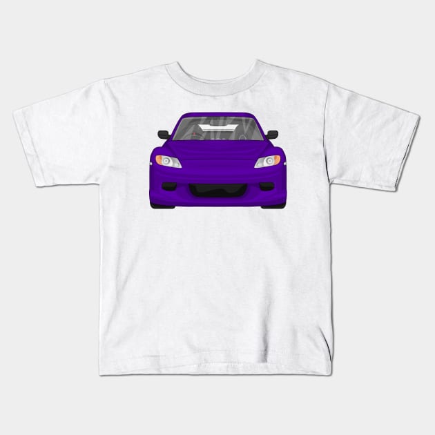 RX8 PURPLE Kids T-Shirt by VENZ0LIC